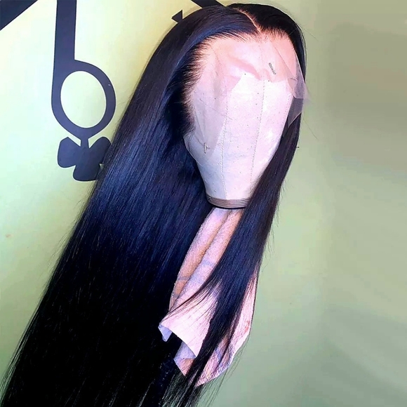 Straight 20 inches Hair 100% Human Hair Wig 13x4 HD Lace Front 150% Density - Picture 3 of 4